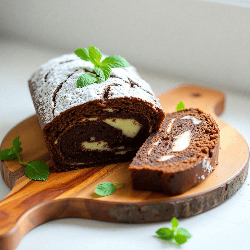 Chocolate Cream Cheese Zucchini Bread with Swirls of Frosting