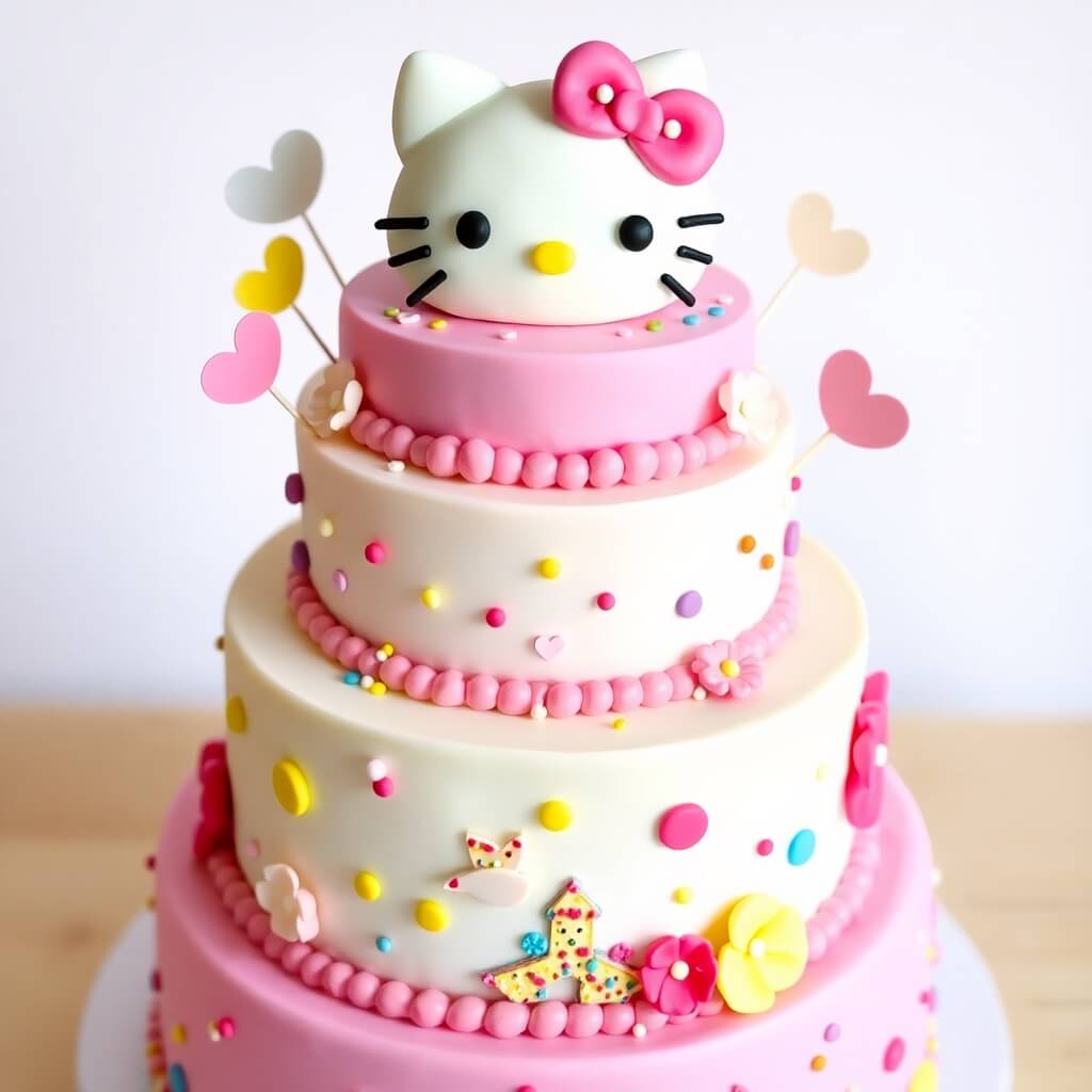 Adorable Hello Kitty Cake Design for Birthday Parties