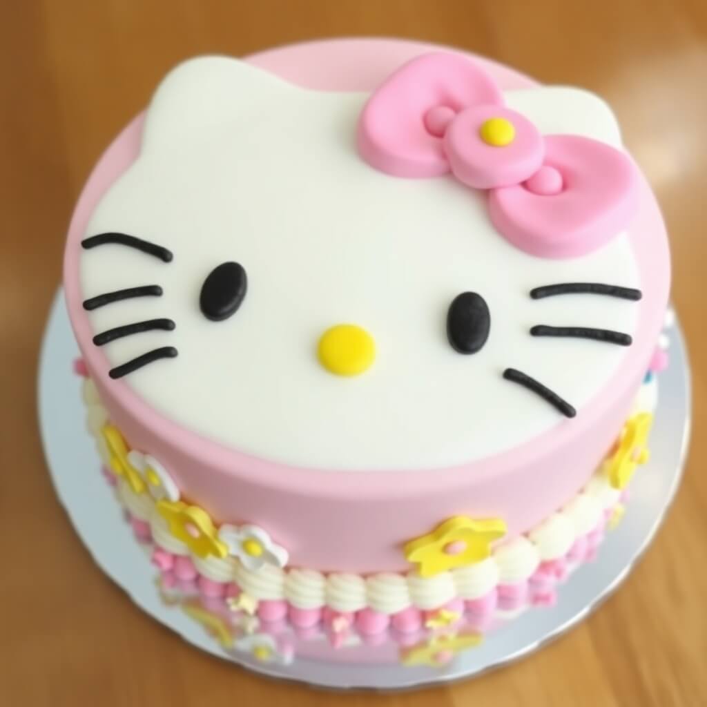 Adorable Hello Kitty Cake Design for Birthday Parties