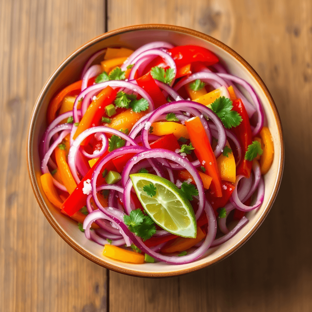 "Easy Cebolla Ensalada: Fresh Onion Salad"

