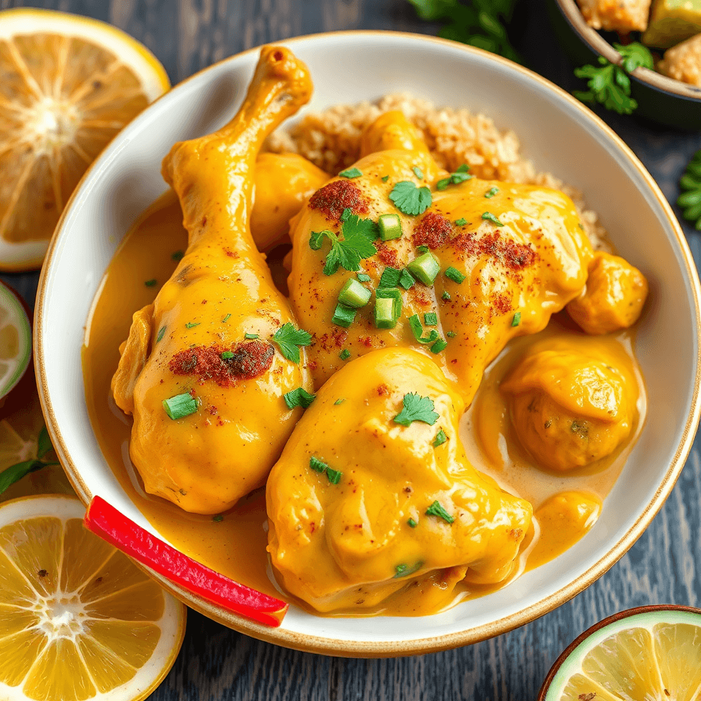 Delicious Churu Chicken Amarillo with Aji Amarillo Sauce