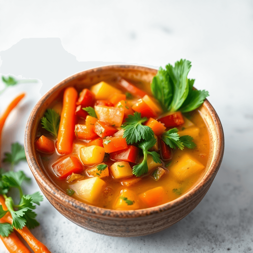 "Healthy Chopt Soup with Fresh Vegetables and Protein"

