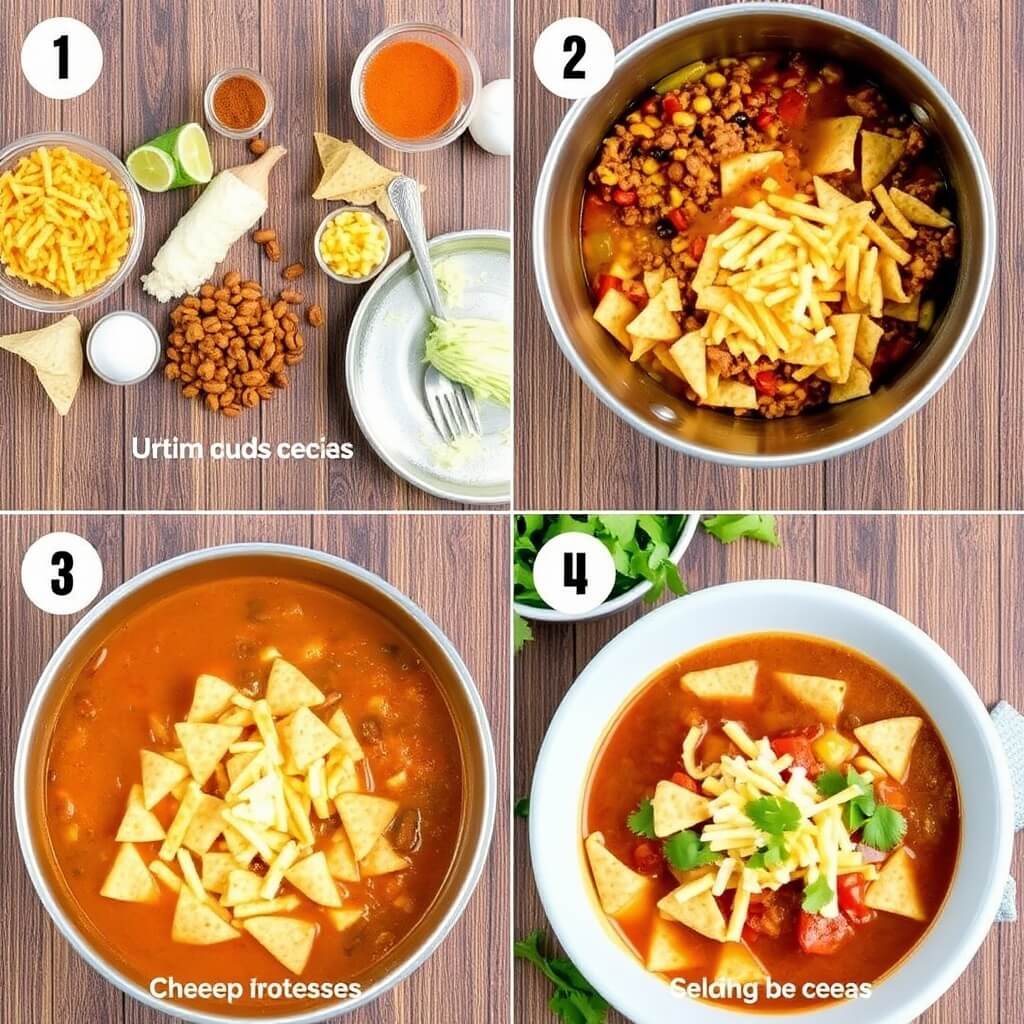 Taco Soup with Fritos - A Flavorful and Hearty Meal