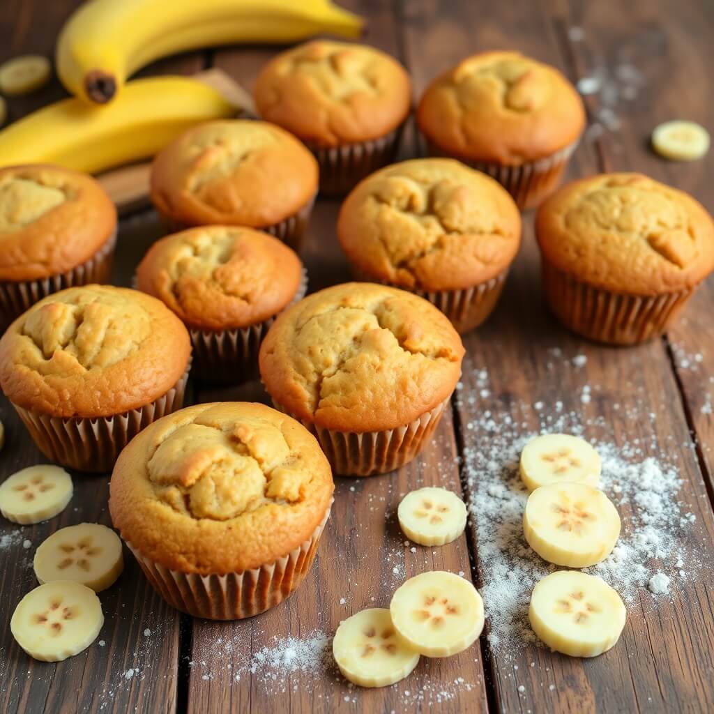 Delicious Homemade Banana Muffins