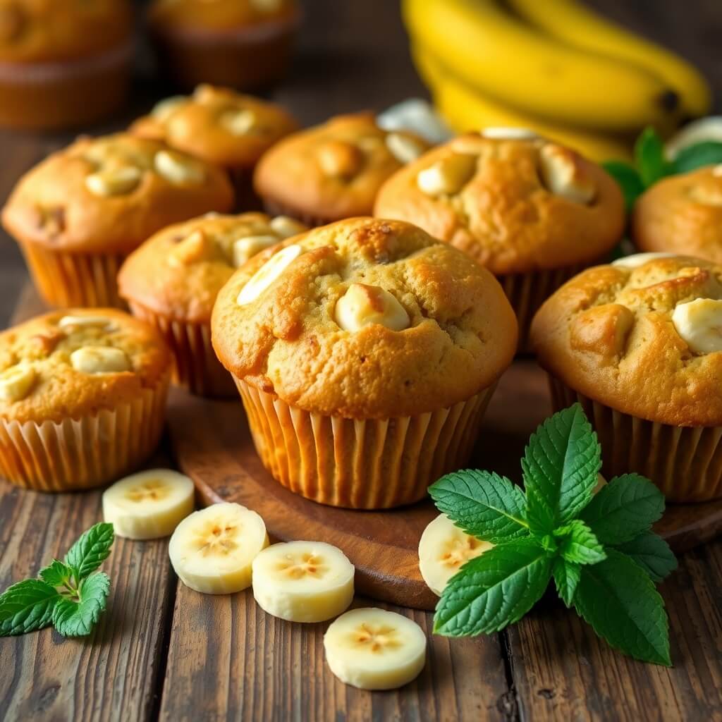 Healthy Banana Muffins