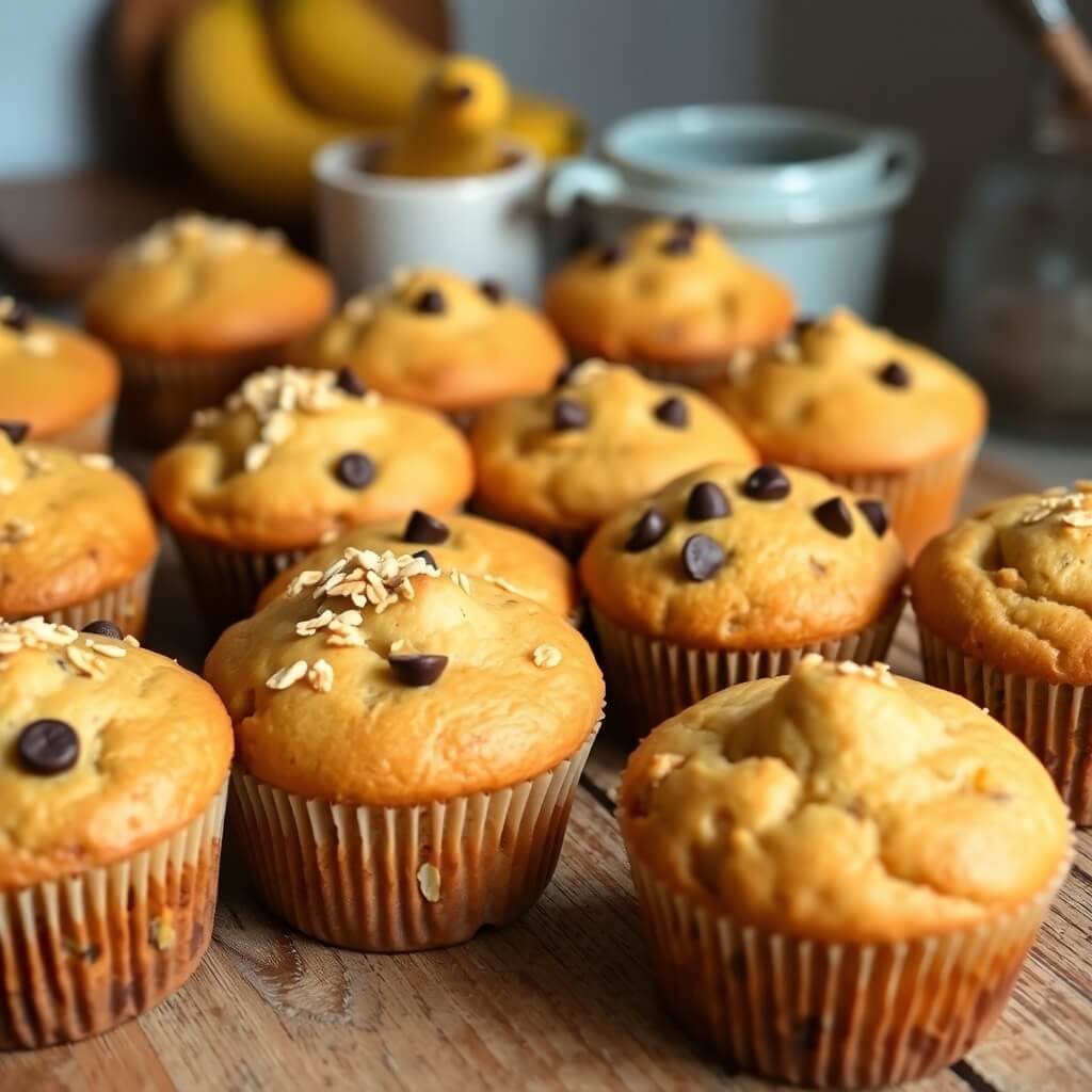 Freshly Baked Banana Muffins