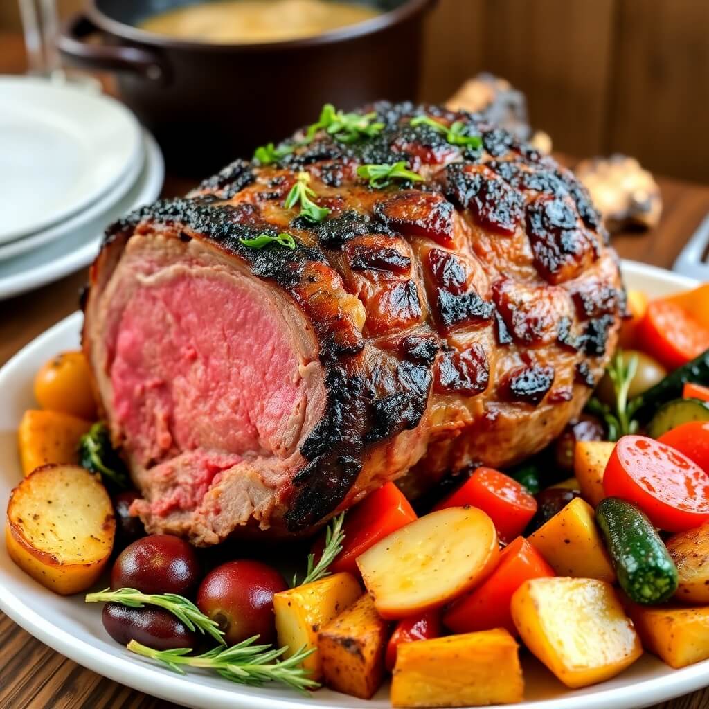 Perfectly Roasted Dutch Oven Prime Rib with Crispy Crust