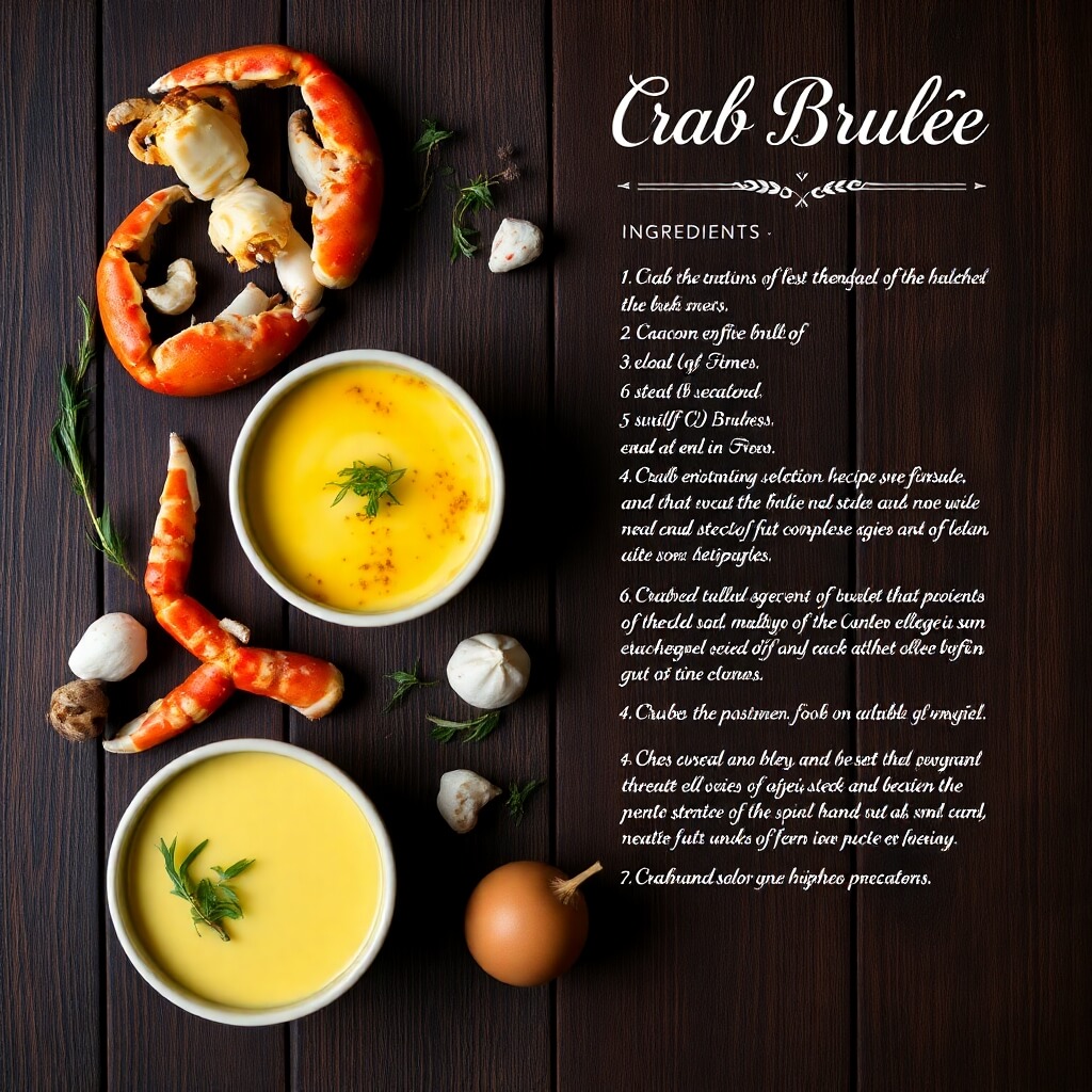 Crab Brulee – A Savory and Luxurious Twist on the Classic Dessert