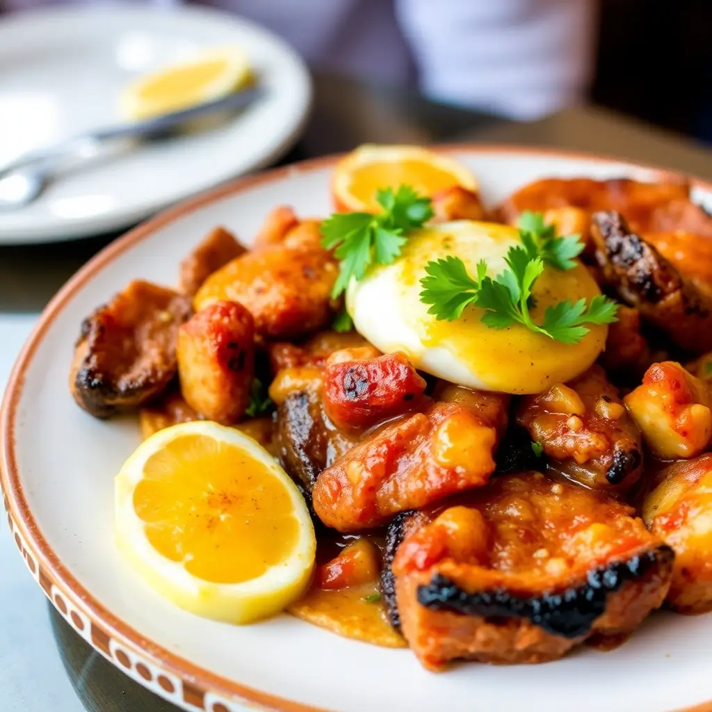 Authentic Spanish Tapas Plate with Traditional Dishes