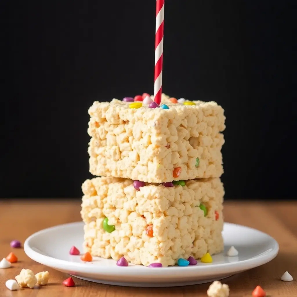 Homemade Rice Krispie Treats with Marshmallows and Butter