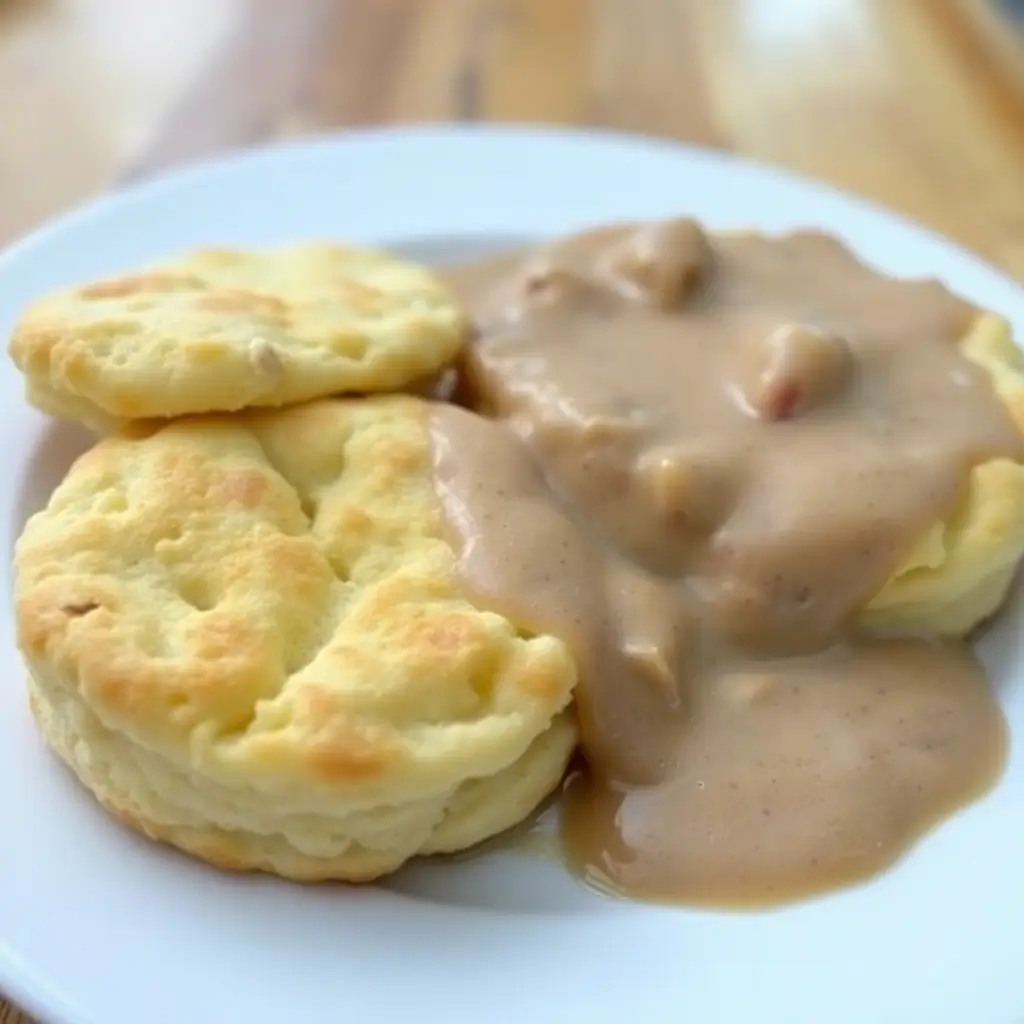 Biscuits and Gravy Breakfast Plate